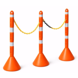 Postes flexibles y cadenas